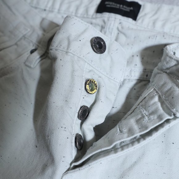 Scotch & Soda Gray Ralston Caliente Button Fly Distress RAW (31x32) - Picture 9 of 16